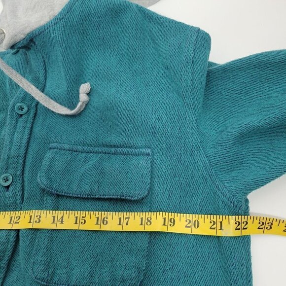 BDG Urban Outfitters Men's 100% Cotton Textured Button Jacket, Grey Hood Size S - Picture 11 of 12